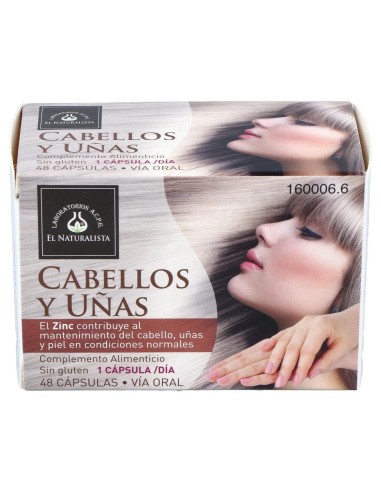 El Naturalista Cabellos Y Uñas, 48 Cápsulas