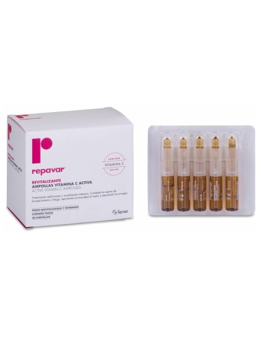 Repavar Revitalizante Ampollas Vitamina C Activa, 20 Ampollas
