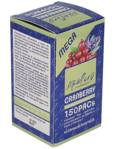 Tongil Estado Puro Cranberry Mega 150 40 Cápsulas