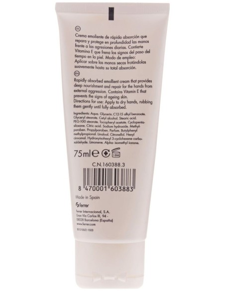 Repavar Regeneradora Crema De Manos, 75 Ml
