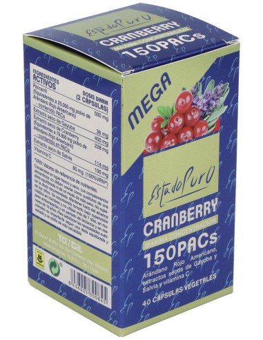 Tongil Estado Puro Cranberry Mega 150 40 Cápsulas