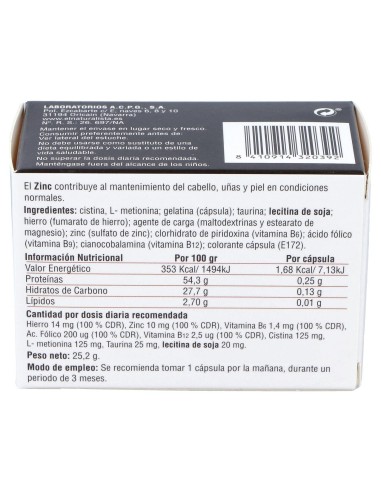 El Naturalista Cabellos Y Uñas, 48 Cápsulas