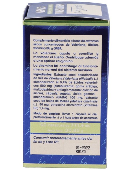 Tongil Estado Puro Valeriana Gaba 40Caps