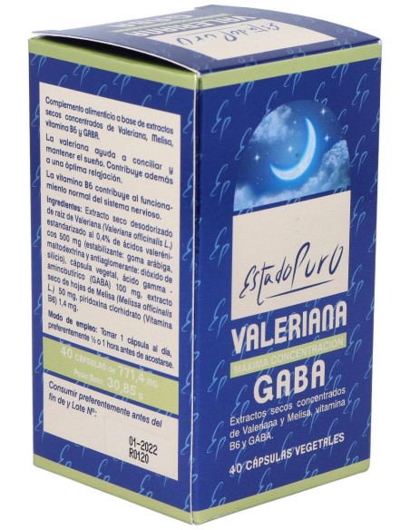 Tongil Estado Puro Valeriana Gaba 40Caps