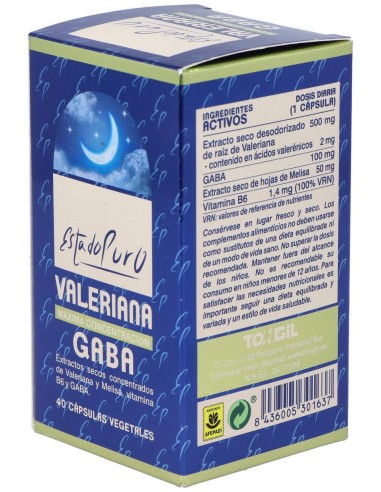 Tongil Estado Puro Valeriana Gaba 40Caps