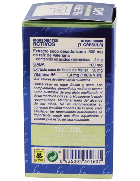 Tongil Estado Puro Valeriana Gaba 40Caps