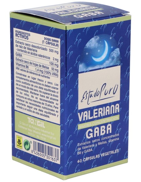 Tongil Estado Puro Valeriana Gaba 40Caps