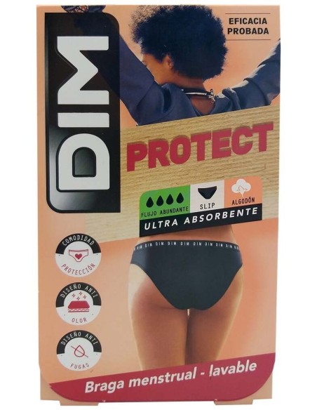 Dim Protect Braga Menstrual Lavable Flujo Abundante Talla 40-42 1Ud