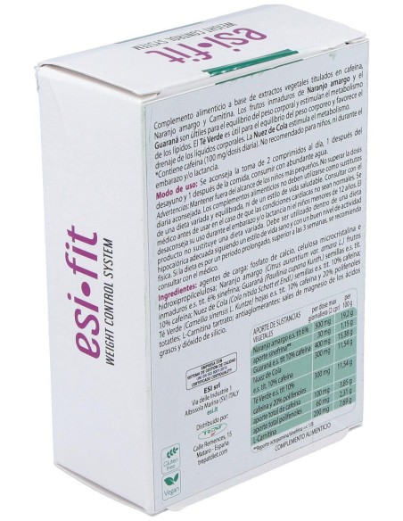 Esi Fit Activa El Metabolismo Con Cafeína 40Comp