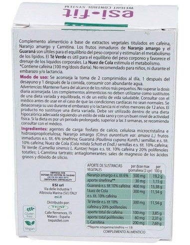 Esi Fit Activa El Metabolismo Con Cafeína 40Comp