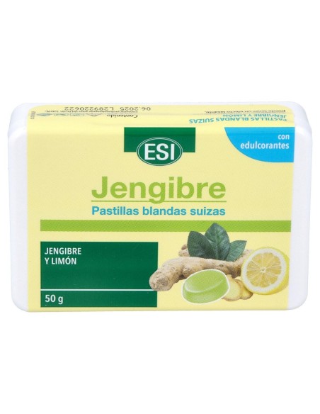 Esi Pastillas Blandas Suizas De Jengibre Y Limon 50G