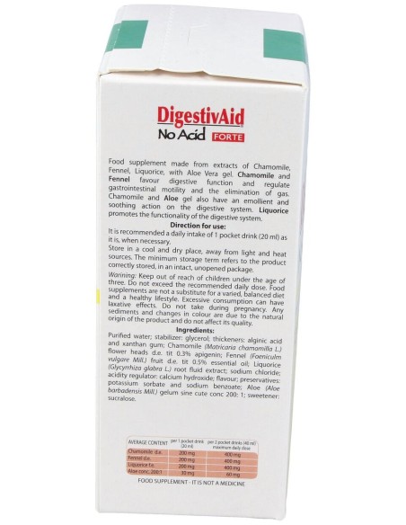 Digestivaid No Acid Forte Pocket Drink 16Sbrs.