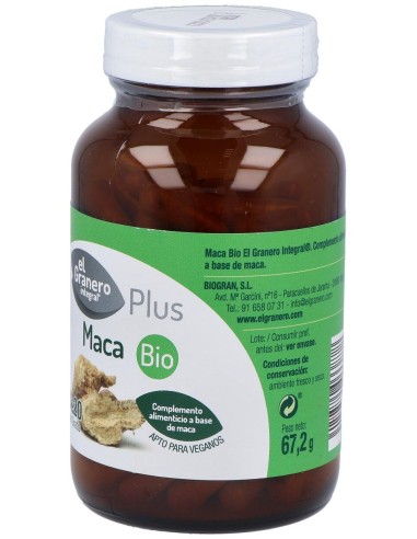 Elgranero Maca Bio 120 Cápsulas