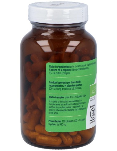 Elgranero Maca Bio 120 Cápsulas