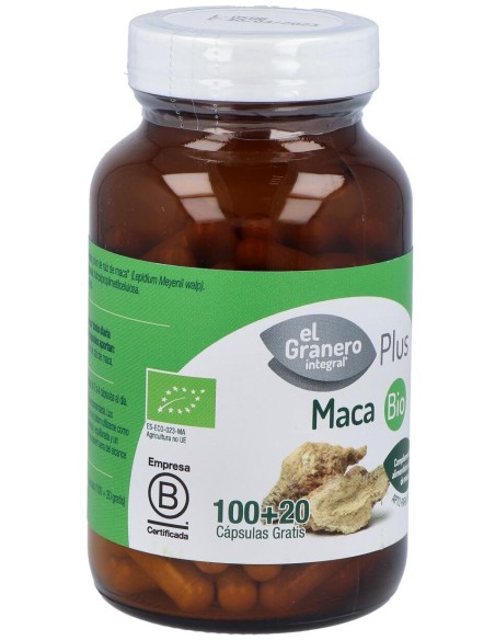 Elgranero Maca Bio 120 Cápsulas