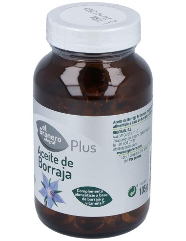 El Granero Aceite De Borraja 500Mg Primera Presión En Frío 150 Perlas