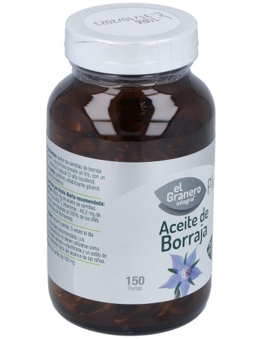 El Granero Aceite De Borraja 500Mg Primera Presión En Frío 150 Perlas