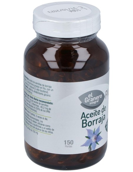 El Granero Aceite De Borraja 500Mg Primera Presión En Frío 150 Perlas