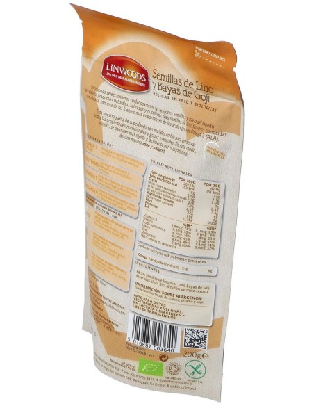 Semillas De Lino Y Goji Molidas En Frio 200Gr.