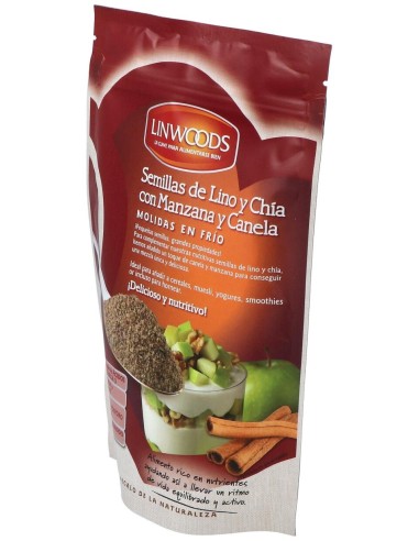 Semillas De Lino Con Chia, Manzana Canela 200G Bio