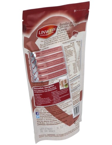 Semillas De Lino Con Chia, Manzana Canela 200G Bio