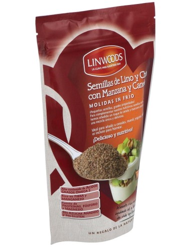 Semillas De Lino Con Chia, Manzana Canela 200G Bio