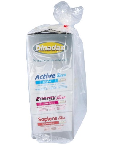 Dinadax Energy (Fresa) Expositor 60Barritas