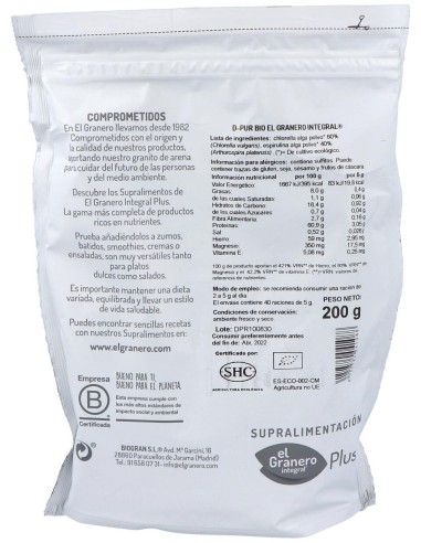 Dpr D-Pur Detox Superalimento Bio 200Gr.