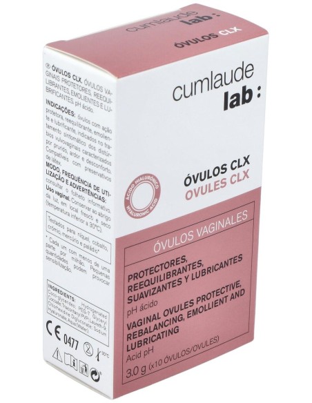 Cumlaude Óvulos Vaginales Clx, 10 Óvulos
