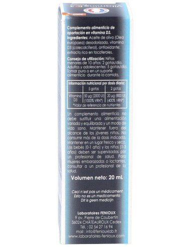 Fenioux Vitamina D3 2000Ui 20Ml