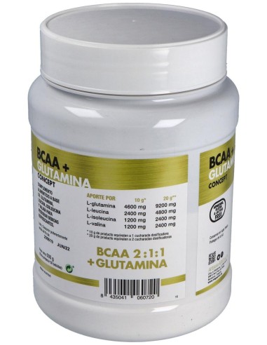 Bcaa+Glutamina Concept Limon 500Gr.