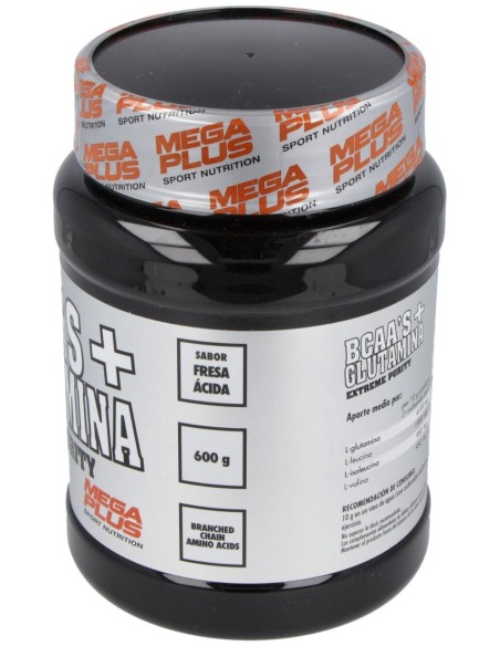 Bcaa+Glutamina Sabor Fresa 600Gr. Extreme Purity