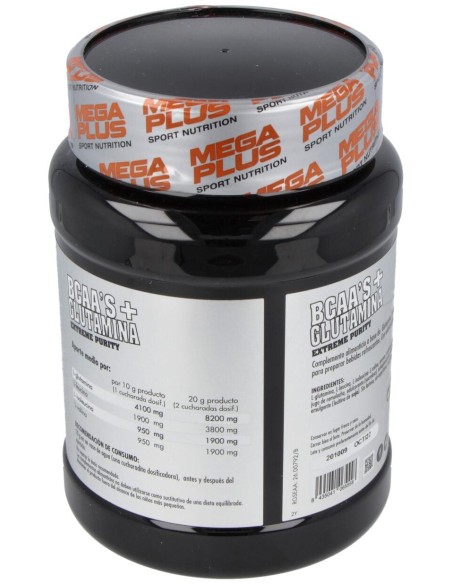 Bcaa+Glutamina Sabor Fresa 600Gr. Extreme Purity