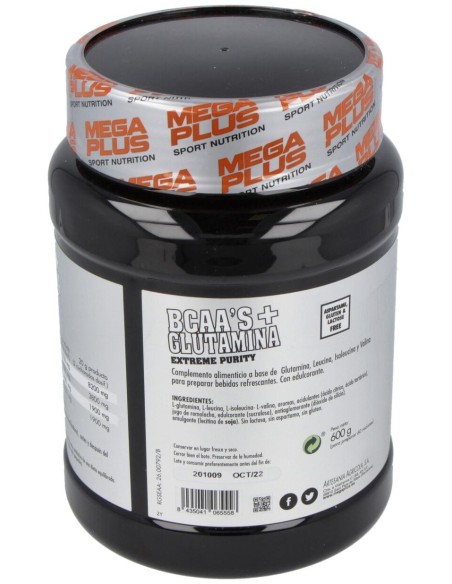 Bcaa+Glutamina Sabor Fresa 600Gr. Extreme Purity