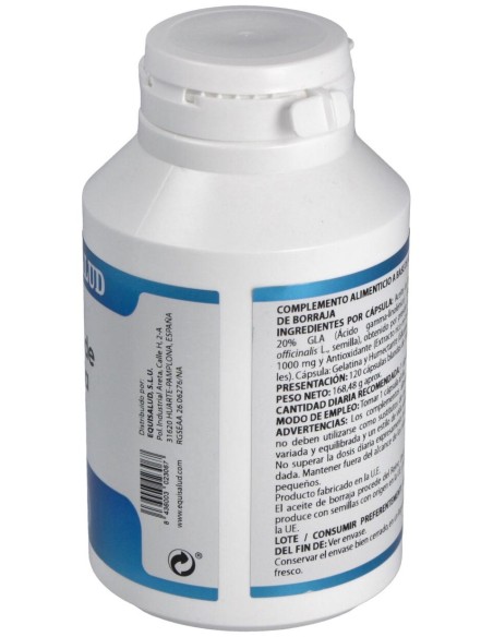 Equisalud Aceite De Borraja Orgánico 1000Mg 120Cáps