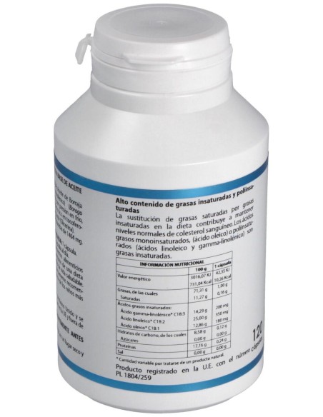 Equisalud Aceite De Borraja Orgánico 1000Mg 120Cáps