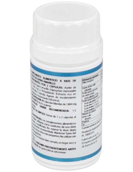 Omega 7 1000Mg. Aceite Bayas Espino Amarillo 40Cap