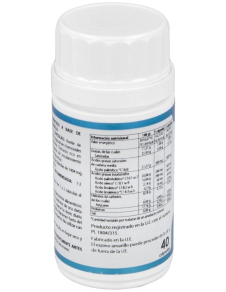Omega 7 1000Mg. Aceite Bayas Espino Amarillo 40Cap
