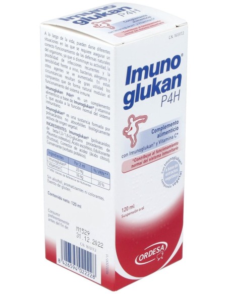 Ordesa Imunoglukan P4H Suspensión, 120 Ml