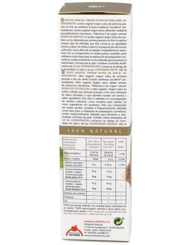 Esential Aroms Aceite Vegetal De Avellana 100Ml