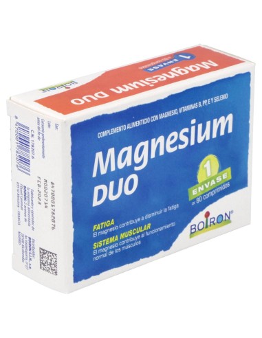 Boiron Magnesium Duo, 80 Comprimidos
