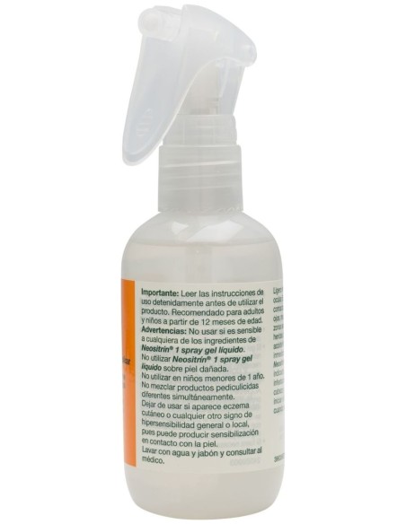 Neositrín Spray Antipiojos Gel Líquido, 100 Ml