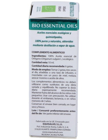 Bio Essential Oils Oregano Ac. Esencial 10Ml.