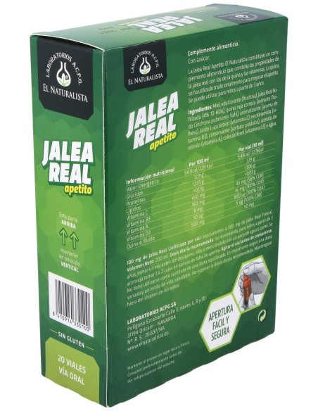 El Naturalista Jalea Apetito Con Quina 20 Viales