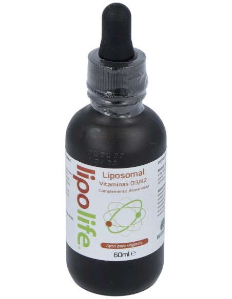 Liposomal Vitaminas D3/K2 60Ml. Lipolife