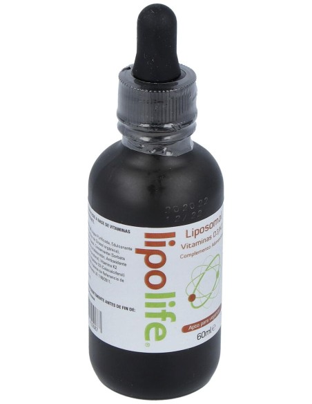 Liposomal Vitaminas D3/K2 60Ml. Lipolife