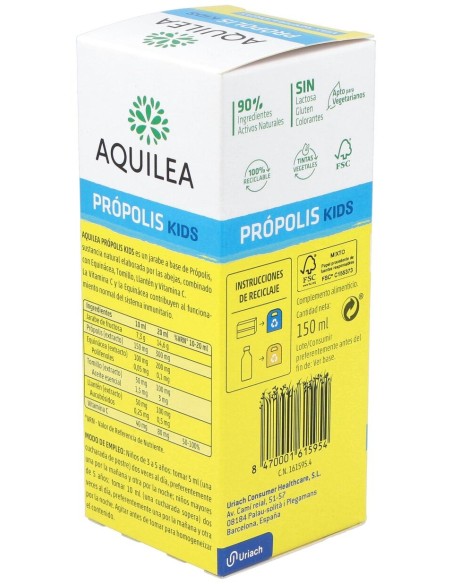 Aquilea Kids Propolis Jarabe 150Ml.