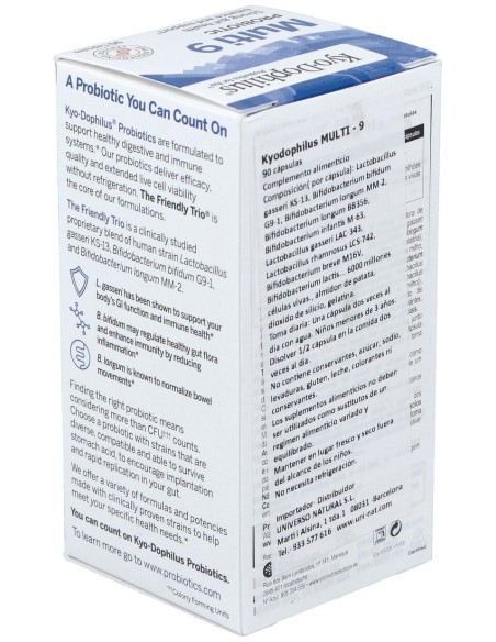 Kyo-Dophilus 9 Estirpes 90Cap.