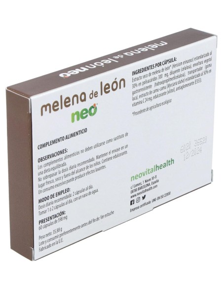 Neovital Health Melena De Leon Neo 60Cáps