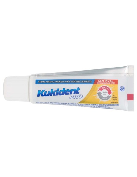Kukident Pro Plus Crema Adhesiva Doble Acción Sabor Neutro 40G